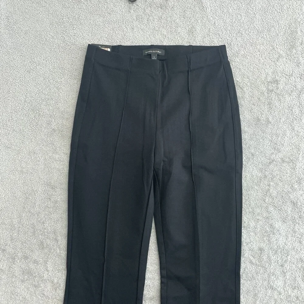 NEW Banana Republic Women's Size S Black Ponte Pant Slim Fit M0693